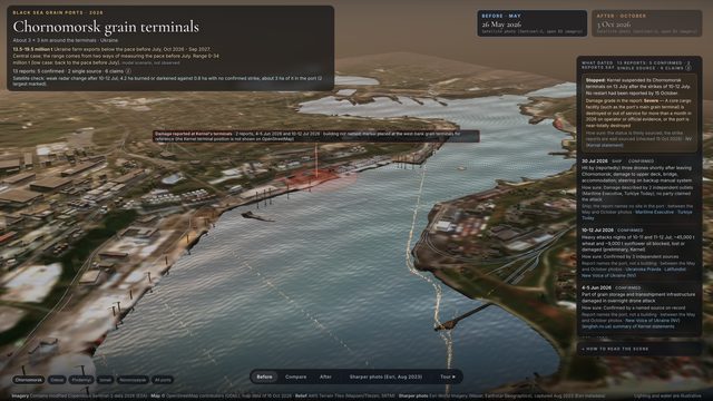 Chornomorsk grain terminals May