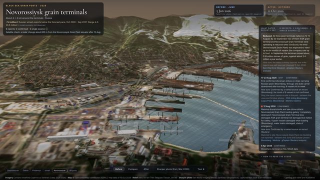 Novorossiysk grain terminals June