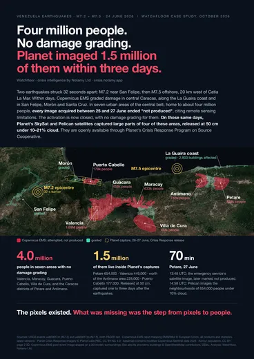 First page of the Venezuela earthquakes case study